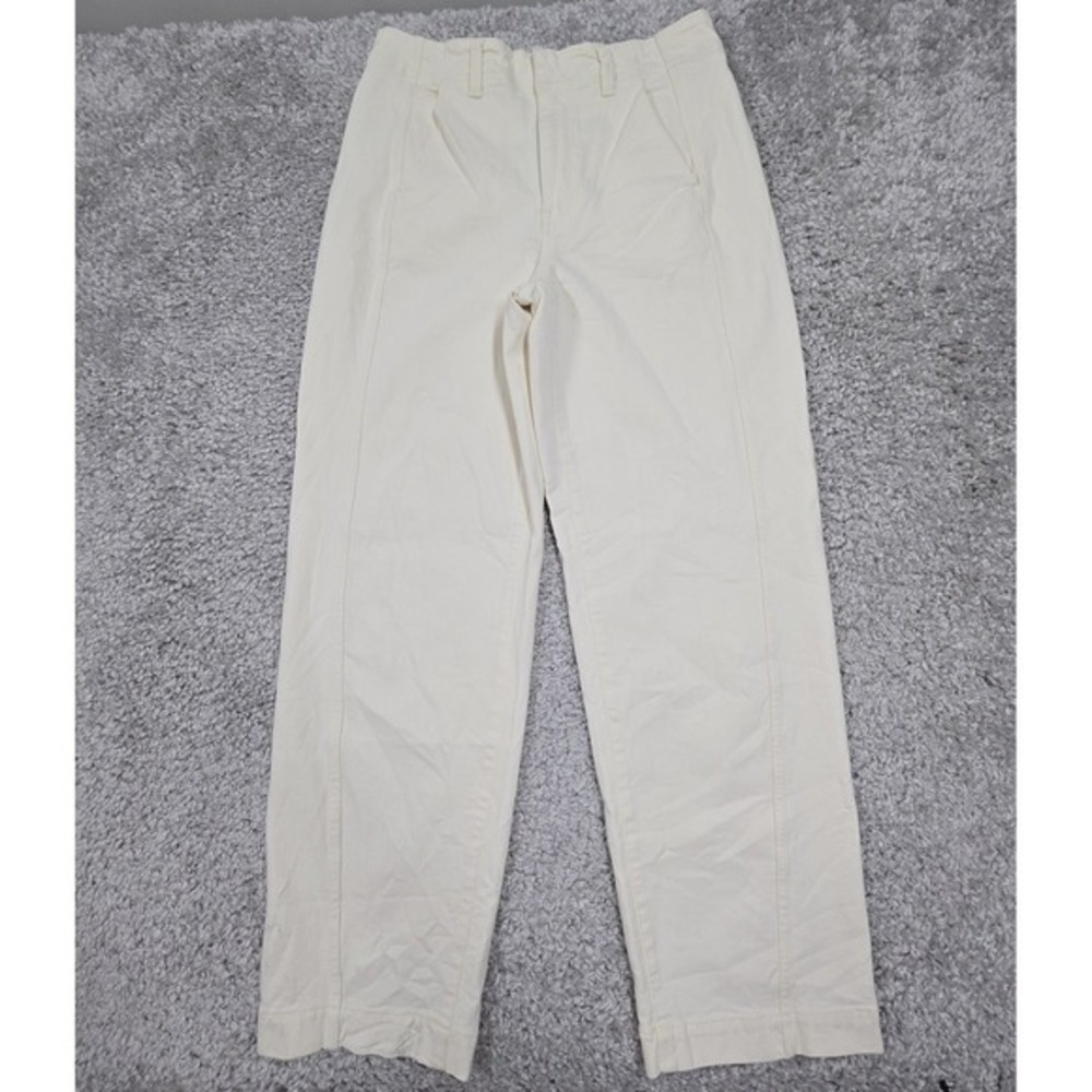 Madewell Womens High Rise Tapered Jeans Size 30 Cream Denim‎ Office Casual